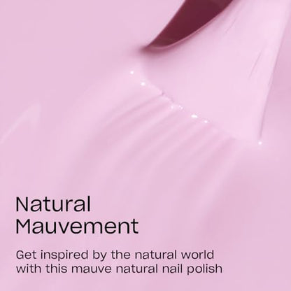 OPI Nature Strong Natural Mauvement | Opaque Soft Purple Crème Natural Origin Nail Polish | Plant Based, Vegan, Cruelty Free