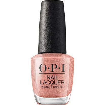 OPI Nail Lacquer Worth a Pretty Penne | Opaque Soft Brown Shimmer Chip Resistant Nail Polish | Vegan, Fast Drying, Streak Free