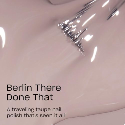 OPI Nail Lacquer Berlin There Done That | Opaque Dark Brown Crème Chip Resistant Nail Polish | Fast Drying, Streak Free