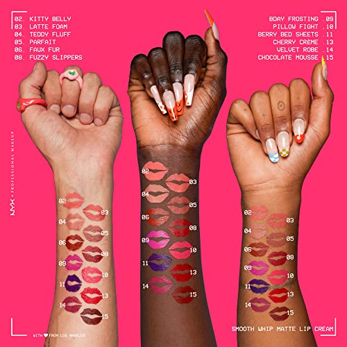 NYX PROFESSIONAL MAKEUP Smooth Whip Matte Lip Cream, Long Lasting, Moisturizing, Vegan Liquid Lipstick - Pancake Stacks (Cool Beige Nude)