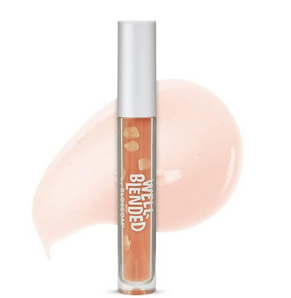 Blossom Lip Gloss Well Blended Fruit Flavored Smoothie Inspired Moisturizing Lip Care, Hydrating Lip Gloss with Wand Applicator, 0.10oz, Coffee Craze