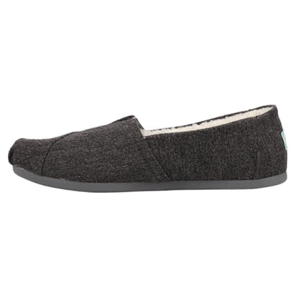 TOMS womens Alpargata 3.0 Loafer Flat, Smoke Grey Repreve Heavy Twill/Faux Shearling, 7.5 US