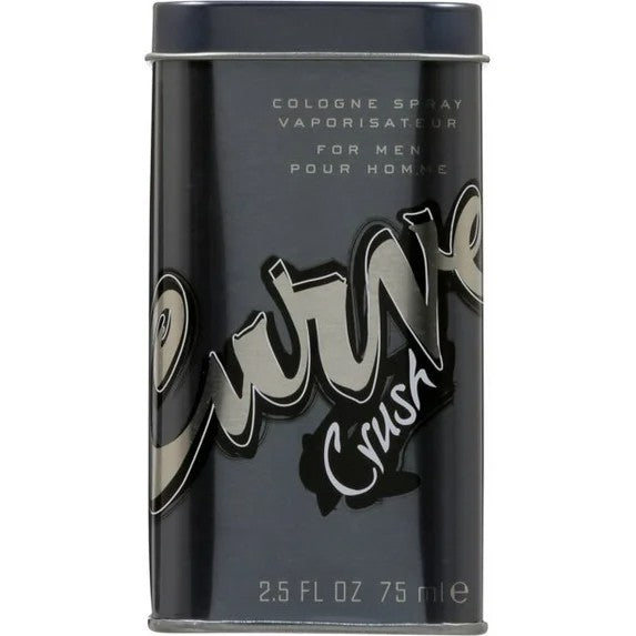Curve Men's Cologne Fragrance Spray, Casual Day or Night Scent, Curve Crush, 2.5 Fl Oz