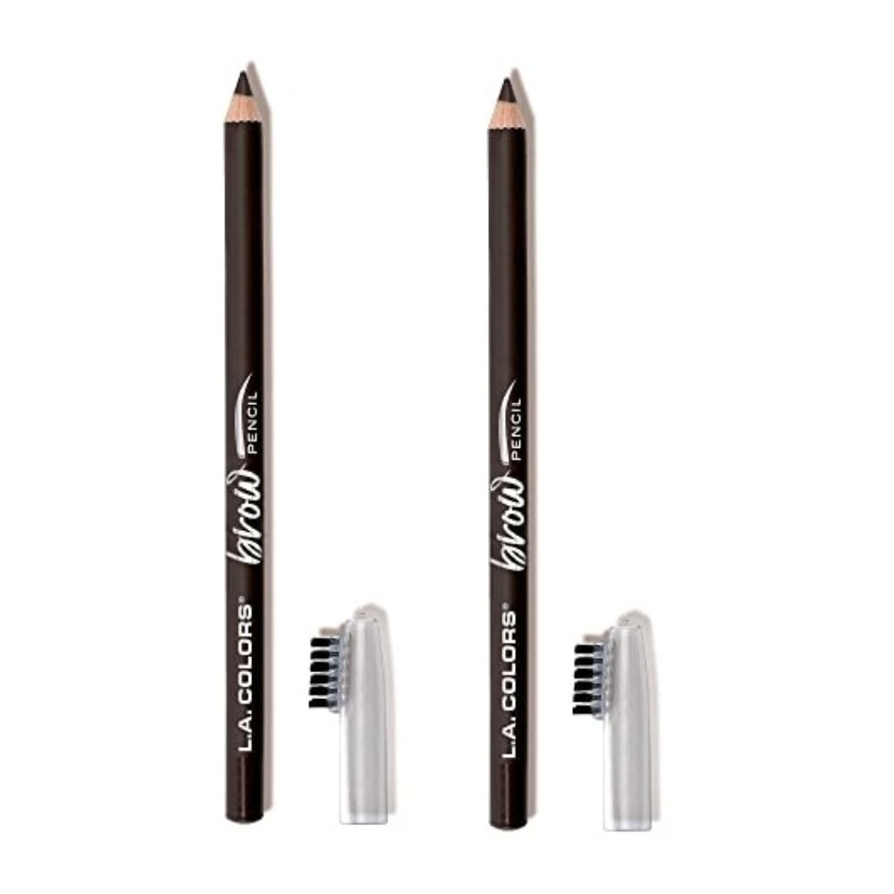 L.A. COLORS On Point Brow Pencil, Espresso CBP397 2 Pack