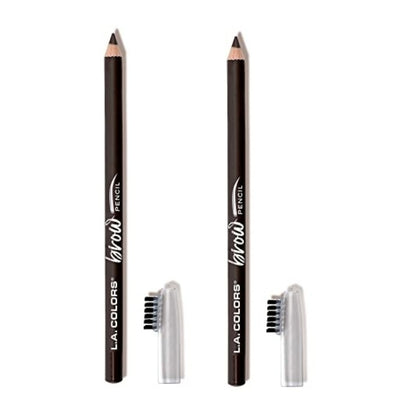 L.A. COLORS On Point Brow Pencil, Espresso CBP397 2 Pack