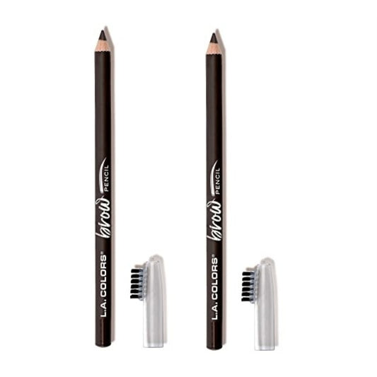 L.A. COLORS On Point Brow Pencil, Espresso CBP397 2 Pack