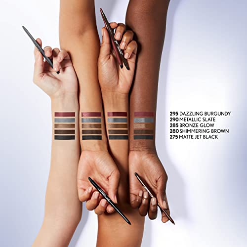 COVERGIRL Perfect Point Plus Ink Gel Eye Pencil, Pigmented, Long-Wearing, Vegan Formula, Metallic Slate 290, 0.01oz