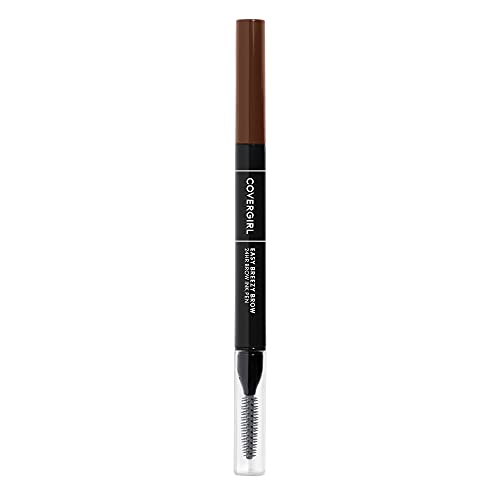 COVERGIRL - Easy Breezy Brow 24HR Brow Ink Pen™, dual applicator, ultra-precise felt-tip, spoolie comb, water-resistant, lightweight, 100% Cruelty-Free