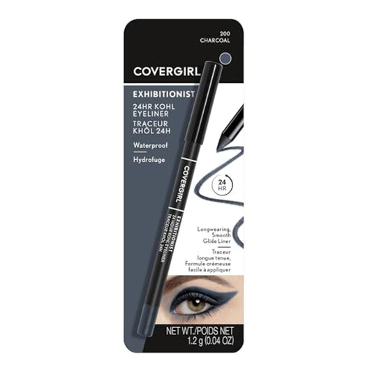 COVERGIRL Exhibitionist 24-Hour Kohl Eyeliner, Charcoal, 0.04 Ounce