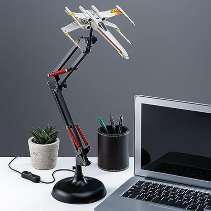 Paladone Star Wars X Wing Posable Desk Lamp - Officially Licensed Disney Star Wars Merchandise - Decor and Gifts for Men