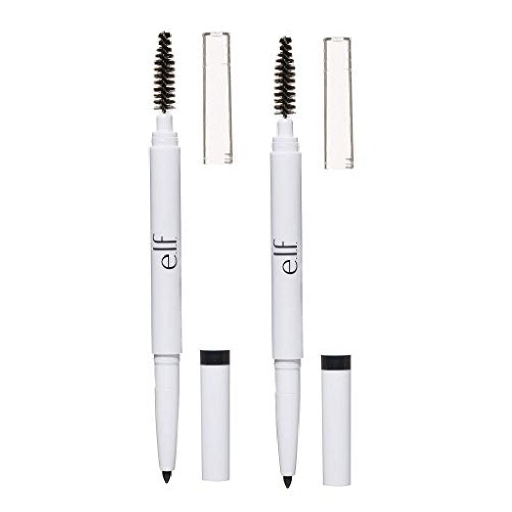 e.l.f. Instant Lift Brow Pencil, Dual-Sided, Precise, Fine Tip, Shapes, Defines, Fills Brows, Contours, Combs, Tames, Taupe, 0.006 Oz (Pack of 2)