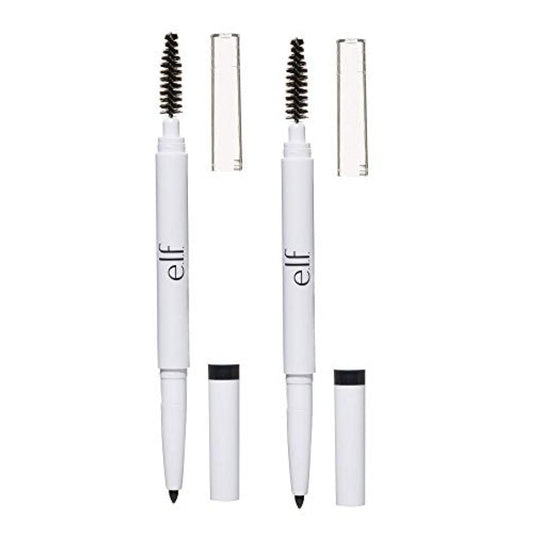 e.l.f. Instant Lift Brow Pencil, Dual-Sided, Precise, Fine Tip, Shapes, Defines, Fills Brows, Contours, Combs, Tames, Taupe, 0.006 Oz (Pack of 2)