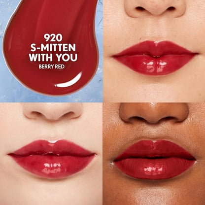 COVERGIRL Clean Fresh Yummy Plumper Lip Gloss, 920 S-Mitten With You, Shiny, Vegan Formula, Easy to Apply, Minty Flavor, 0.33oz