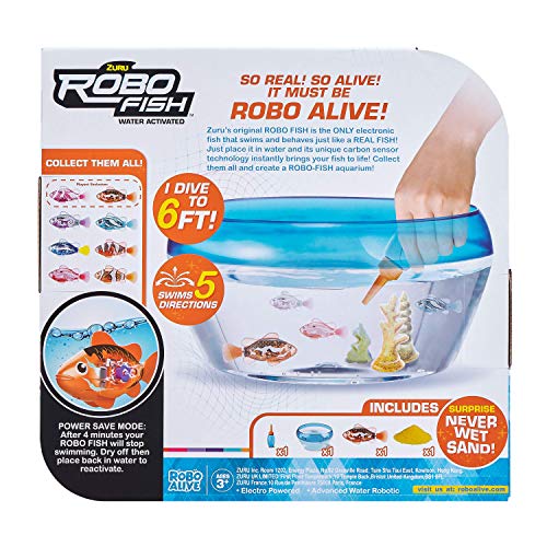 Robo Alive Robo Fish 7126 Robotic Fish S1 PLAYSET Bulk, Assorted Colours, 13.5 x 30 x 28.5 Centimeters