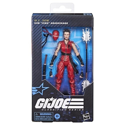 G.I. Joe Classified Series #124, Kim Jinx Arashikage, Collectible 6-Inch Ninja Action Figure with 7 Accessories