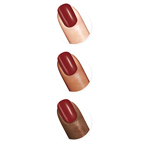 Sally Hansen Miracle Gel™, Dig Fig, Long Lasting, Gel-Like Formula, No UV Lamp Needed, Red Nail Polish