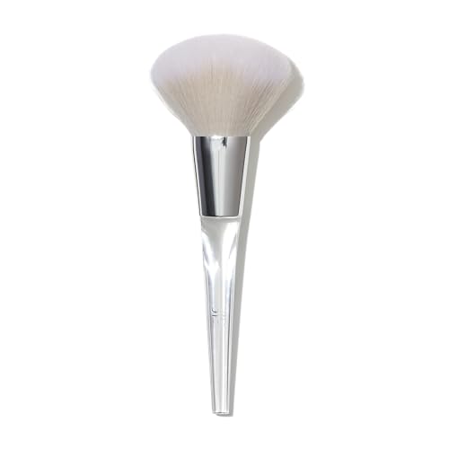 e.l.f. Precision Powder Brush, Large Shaped Makeup Brush For Pressed & Loose Powder, Bronzer, Highlighter & Blush, Vegan & Cruelty-Free