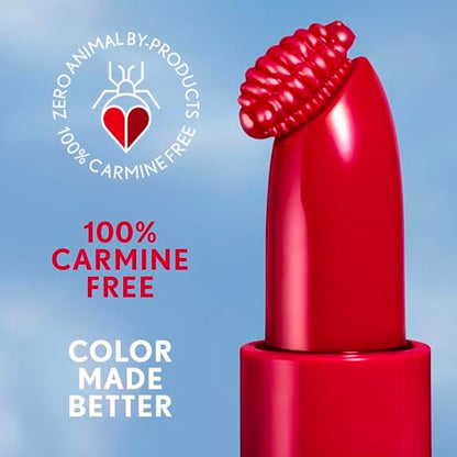 CoverGirl Clean Lip Color, Cinnablaze, Satin Finish, Squalane, Avocado & Aloe, Carmine-Free, Non-Drying, 0.12oz
