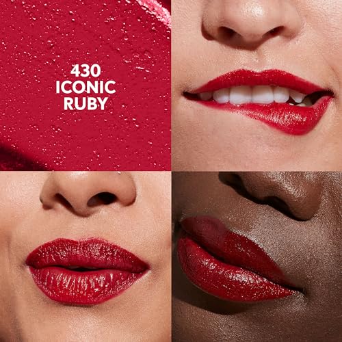 CoverGirl Clean Lip Color, Iconic Ruby, Satin Finish, Squalane, Avocado & Aloe, Carmine-Free, Non-Drying, 0.12oz