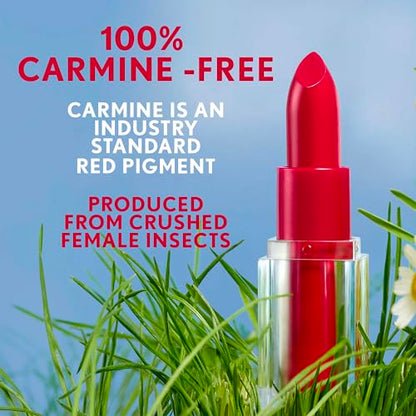 CoverGirl Clean Lip Color, Iconic Ruby, Satin Finish, Squalane, Avocado & Aloe, Carmine-Free, Non-Drying, 0.12oz