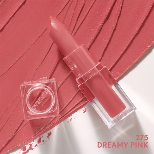 CoverGirl Clean Lip Color, Dreamy Pink, Satin Finish, Squalane, Avocado & Aloe, Carmine-Free, Non-Drying, 0.12oz