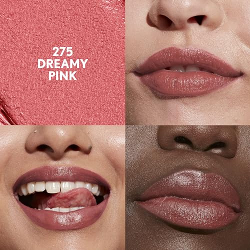 CoverGirl Clean Lip Color, Dreamy Pink, Satin Finish, Squalane, Avocado & Aloe, Carmine-Free, Non-Drying, 0.12oz