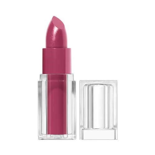 CoverGirl Clean Lip Color, Plum Isle, Satin Finish, Squalane, Avocado & Aloe, Carmine-Free, Non-Drying, 0.12oz