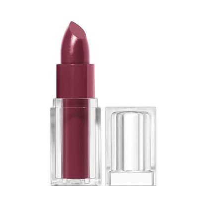 CoverGirl Clean Lip Color, River Plum, Satin Finish, Squalane, Avocado & Aloe, Carmine-Free, Non-Drying, 0.12oz