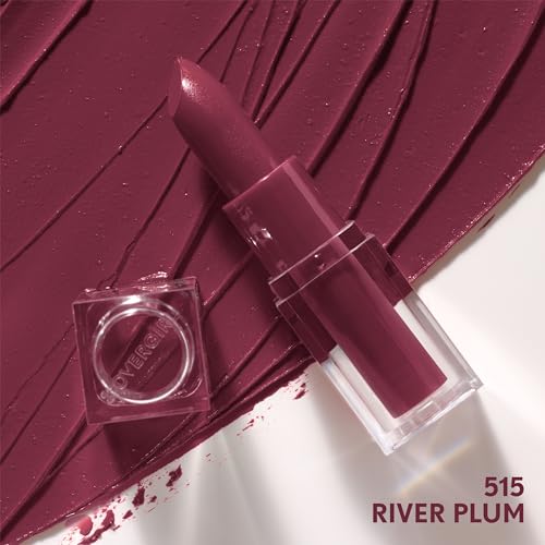 CoverGirl Clean Lip Color, River Plum, Satin Finish, Squalane, Avocado & Aloe, Carmine-Free, Non-Drying, 0.12oz