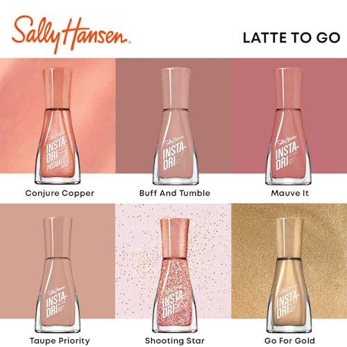 Sally Hansen Insta-Dri®, Mauve It, Quick Dry, Long Lasting, Streak-Free Shine, Nude Nail Polish