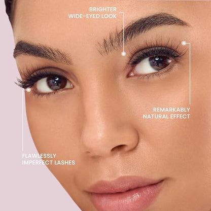 KISS The New Natural, False Eyelashes, 'Neo', 12mm-14mm, Includes 24 Wisps, Easy to Apply, Reusable Lash Clusters - 2 Pack