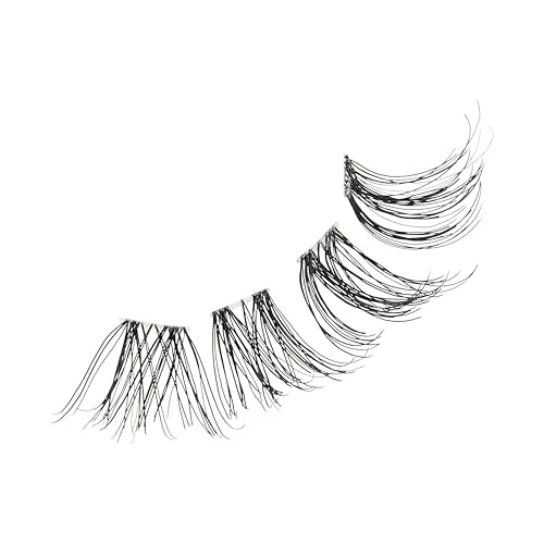 KISS The New Natural False Eyelashes, Easy to Apply, Reusable Fake Lashes, Cruelty Free, Includes 24 Short & Medium Length (12mm-16mm) Natural Volume Trio Lash Clusters - Style ‘Noir’ 2 Pack