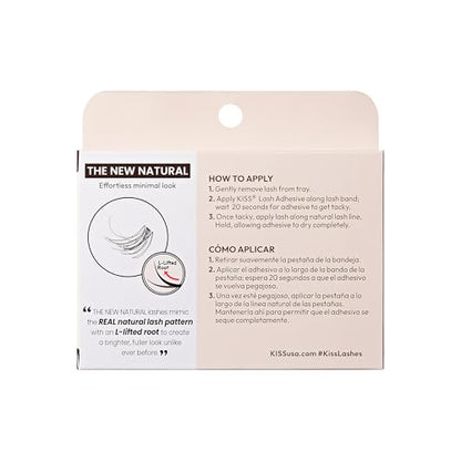 KISS The New Natural False Eyelashes, Easy to Apply, Reusable Fake Lashes, Cruelty Free, Includes 24 Short & Medium Length (12mm-16mm) Natural Volume Trio Lash Clusters - Style ‘Noir’ 2 Pack