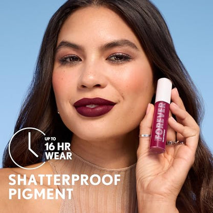 CoverGirl Outlast Forever Velvet Pigment, 450 Strawberry Hills, Matte Lipstick, Vegan Formula, Easy to Use, Glides on Effortlessly, Long-Lasting, Perfect Color, 0.30oz