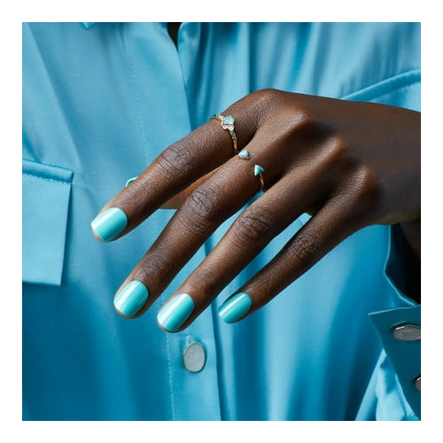 KISS imPRESS Color FX Press on Nails, Upgrade, Green, Short Squoval, 30 Count