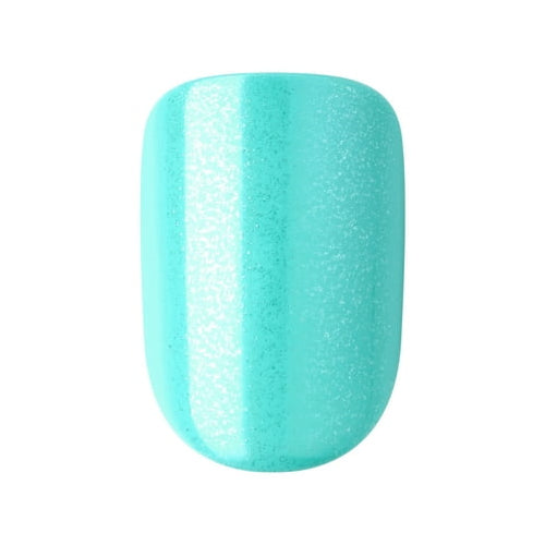 KISS imPRESS Color FX Press on Nails, Upgrade, Green, Short Squoval, 30 Count