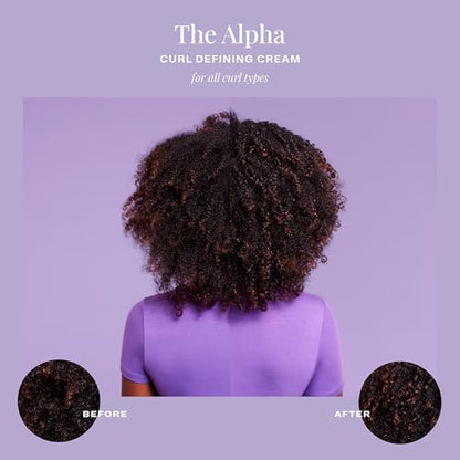 The Mane Choice The Alpha Curly As Can Be Curl Defining Cream,12 Oz, Defines, Hydrates & Smooths Frizz, Curl Cream For Coily, Wavy & Curly Hair, Enriched with Biotin & Vitamin E, Paraben-Free