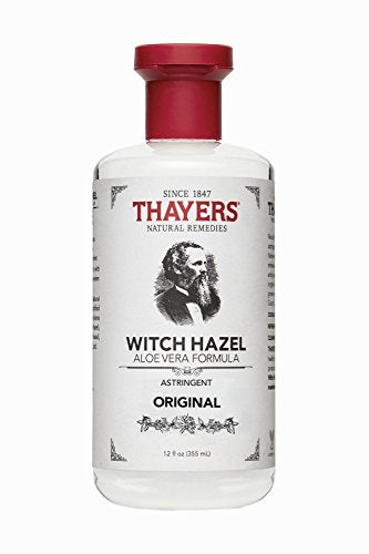 Thayers Witch Hazel with Aloe Vera, Original Astringent, 12 Fl Oz (Pack of 2)