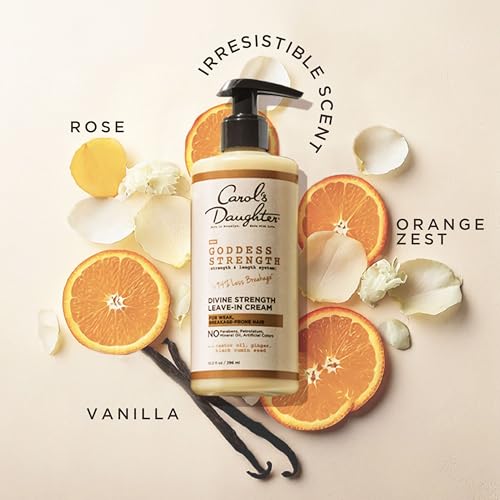 Carol's Daughter Goddess Strength Leave In Conditioner Cream, 10 Fl Oz - Strengthening and Moisturizing for Wavy, Curly Hair - 2 Pack