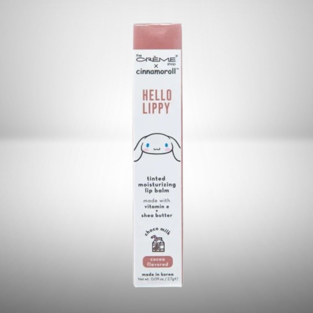 the Creme Shop x CINNAMOROLL HELLO LIPPY Moisturizing Tinted Lip Balm / Choco Milk - Cocoa Flavored