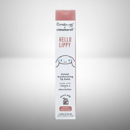 the Creme Shop x CINNAMOROLL HELLO LIPPY Moisturizing Tinted Lip Balm / Choco Milk - Cocoa Flavored