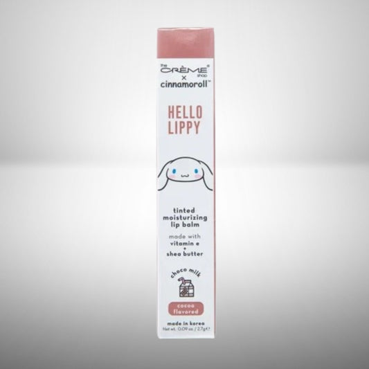 the Creme Shop x CINNAMOROLL HELLO LIPPY Moisturizing Tinted Lip Balm / Choco Milk - Cocoa Flavored
