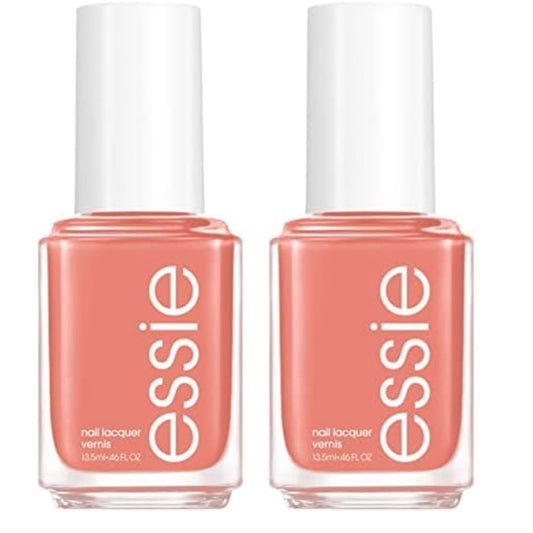 essie Salon-Quality Nail Polish, 8-Free Vegan, UnGuilty Pleasures, Coral, Snooze In, 0.46 fl oz (Pack of 2)