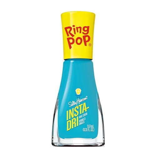 Sally Hansen Insta-Dri®, Ring Pop Party Blues, Quick Dry, Long Lasting, Streak-Free Shine, Blue Nail Polish