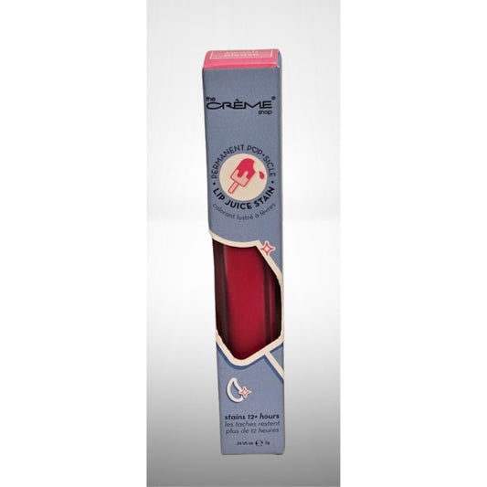 The Creme Shop Popsicle Lip Juice Stain 12 Hours Fresh Color, Delectable Fruit Aromas, Deeply Hydrating and Unfailing Transfer-Proof for an Irresistible, Guilt-Free Lip Look - PEACH PLEASE