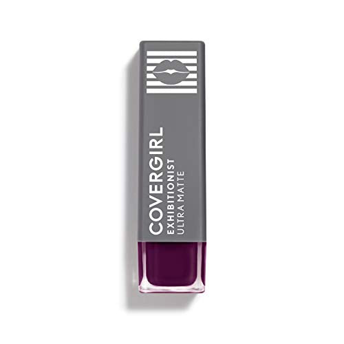 COVERGIRL Exhibitionist Ultra-Matte, Transfer-Proof, 11 Fl Oz, 1 Count, Lipstick, Matte Lipstick, Long Lasting, No Cracking or Flaking, Increases Lip Moisture