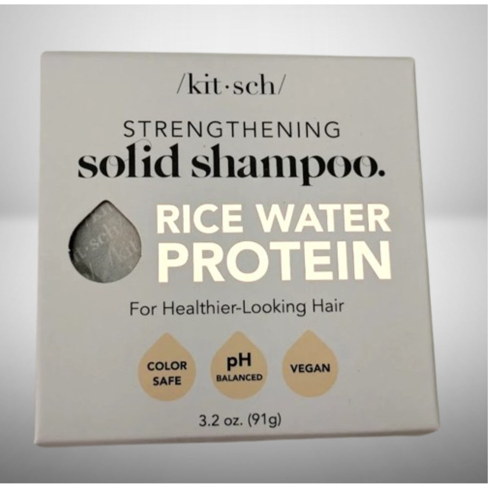 Kitsch Rice Water Shampoo Bar for Hair Growth – Strengthening Hair Shampoo for Men and Women – Reduce Breakage, Boosts Shine – Paraben, Silicone & Sulfate-Free, Vegan Hair Care - 3.2 oz