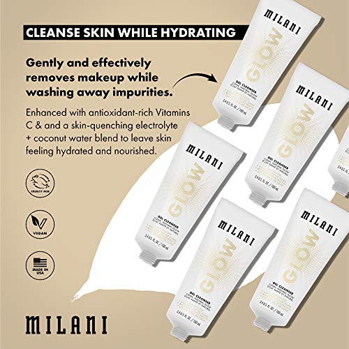 Milani Glow Gel Cleanser - Face Cleanser for a Hydrating Glow - (3.4 Fl.Oz.)
