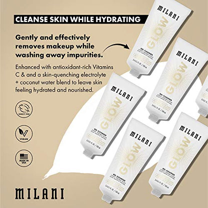 Milani Glow Gel Cleanser - Face Cleanser for a Hydrating Glow - (3.4 Fl.Oz.)