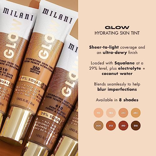Milani Glow Hydrating Skin Tint, Fair to Light 110
